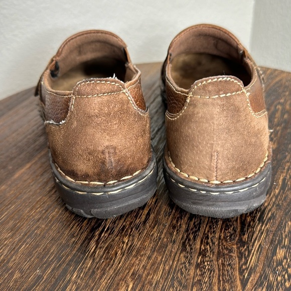 Earth Origin Size 7.5 Brown Leather Slip On Loafers Casual Walking Shoes Comfort - Picture 5 of 7